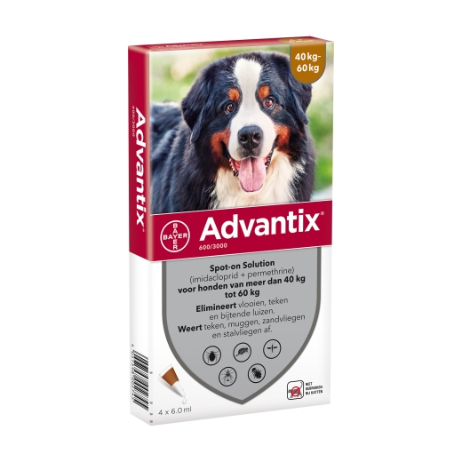Advantix краплі від бліх,кліщів та москітів для собак 40-60 кг (арт 156610) - 1