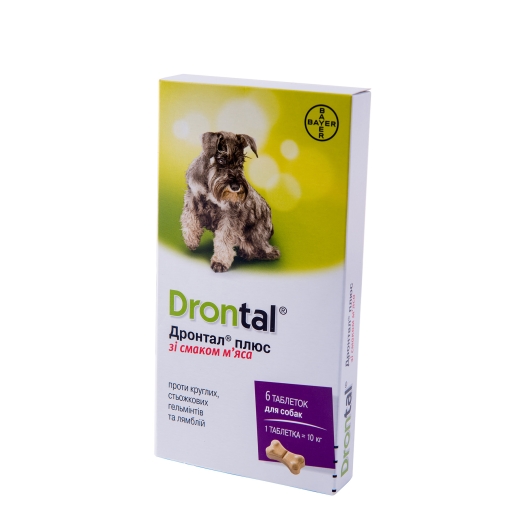 Drontal Plus таблетки для собак ангельминтик широкого спектра (арт 54187) - 1