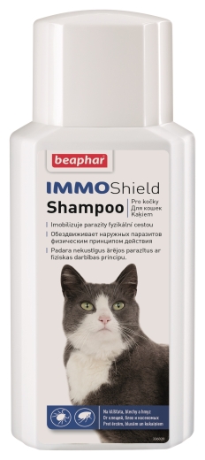 Beaphar Immo Shield Shampoo Cat шампунь для котов противопаразитарный 200 мл (арт 14178) - 1