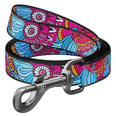 Поводок WAUDOG Nylon, "Лето" , Ш 25 мм, Дл 122 см, L (арт 4604) - 1