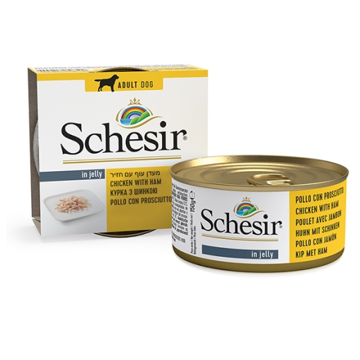 Schesir Chicken Ham влажный корм для собак 150 г (арт 712554) - 1