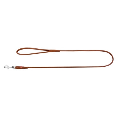WauDog Soft Brown Round повідець для собак шкіряний коричневий S (арт 04836) - 2