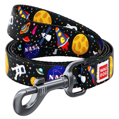 Повідець WAUDOG Nylon, "NASA", Ш 15 мм, Дл 122 см, S (арт 4913) - 1