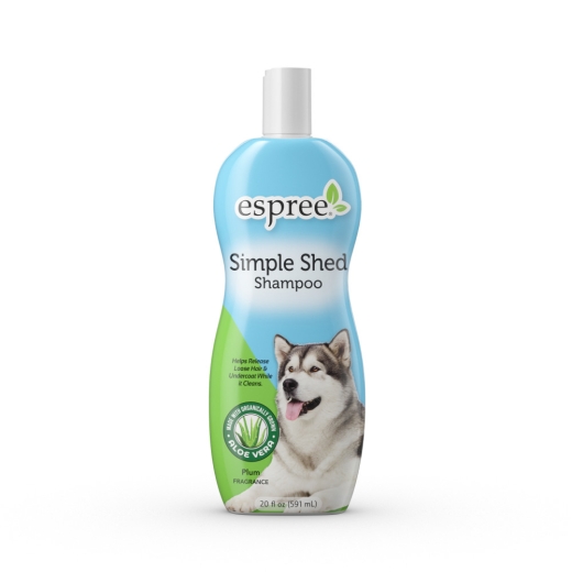 Espree Simple Shed Shampoo шампунь для собак во время линьки с ароматом сливы 591 мл (арт e00421) - 1