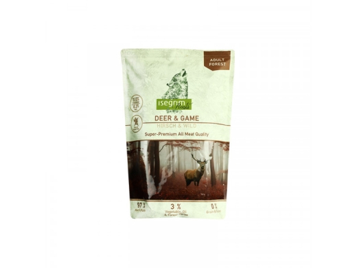 Isegrim Pouch Roots Deer & Game вологий корм для собак 410 г (арт 95754) - 1