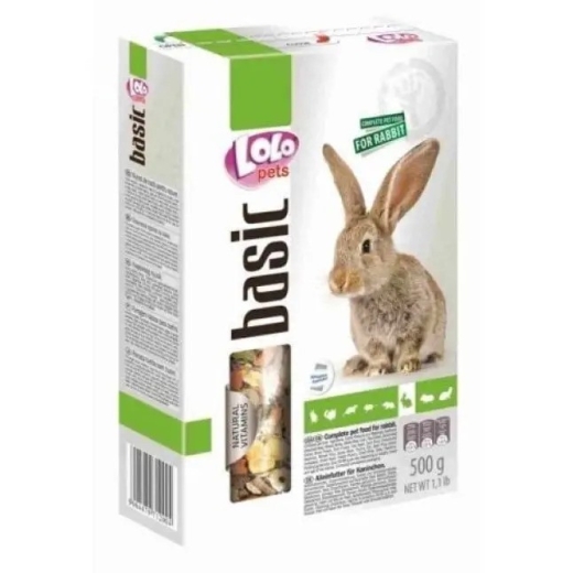 Lolo Pets Basic Rabbit - Корм для кроликов 500 г (арт LO-71200) - 1