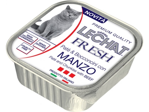Monge Lechat Fresh Beef вологий корм для котів 100 г (арт 8009470008600) - 1