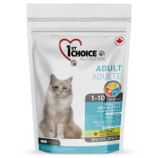 1st Choice Cat Adult Healthy Skin & Coat сухой корм для кошек для здоровой кожи и шерсти 907 г (арт ФЧКЛХ907)