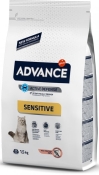 Advance Cat Sensitive Salmon сухой корм для котов с чувствительным пищеварением с лососем 1.5 кг (арт 922072)