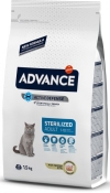 Advance Cat Sterilized Turkey сухой корм для взрослых стерилизованных кошек с индейкой 1.5 кг (арт 577219)