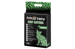 AnimAll Tofu Green Tea наповнювач соєвий для котячих туалетів з ароматом зелений чай 6 л (арт 61564)