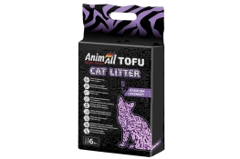 AnimAll Tofu Lavender наповнювач соєвий для котячих туалетів з ароматом лаванди 6 л (арт 67003)