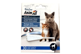 AnimAll Spot-On капли на холку от блох вшей власоедов для котов