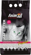 AnimAll наповнювач бентонітовий для котячих туалетів, білий без запаху 5 л (арт 144569)