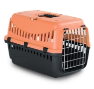Bergamo Gipsy 1 small Metal переноска для собак и котов 44x28.5x29.5 см, Персиковый (арт 8058093274183)