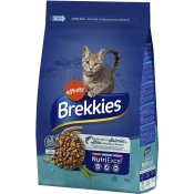 Brekkies Cat Salmon & Tuna сухой корм для котов 1.5 кг (арт 927335)