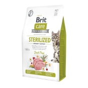 Brit Care Sterilized Immunity Support беззерновой сухой корм для стерилизованных котов 2 кг (арт 172545)