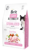 Brit Care Sterilized Sensitive беззерновой сухой корм для стерилизованных кошек 2 кг (арт 171290/0761)
