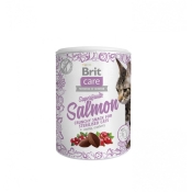 Brit Care Cat Snack Superfruits Salmon лакомство для кошек с лососем 100 г (арт 111270)