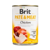Brit Pate & Meat Chicken/Lamb консервы для собак всех пород 400 г (арт 100859/100073/0281)