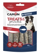 Camon Dog Treats Rolls With Cod Skin лакомство для собак полоски из кожи трески свернутые 80 г (арт AE873)