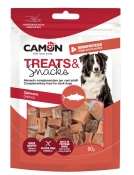 Camon Dog Treats Small Dice With Salmon&Skin лакомство для собак маленькие кубики с лососем и кожей 80 г (арт AE807)