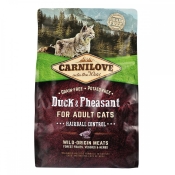 Carnilove Cat Duck & Pheasant Hairball Control сухой корм для кошек для выведения комков шерсти 2 кг (арт 170197/2348)