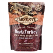 Carnilove Cat Adult Large Duck & Turkey cухой корм для котов крупных пород с уткой и индейкой 400 г (арт 170195/2775)