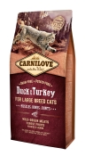 Carnilove Cat Adult Large Duck & Turkey сухой корм для взрослых крупных кошек 6 кг (арт 170207/2751)