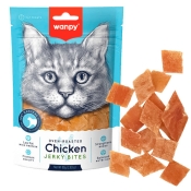Wanpy Chicken Jerky Bites кусочки куриные вяленые лакомство для котов 80 г (арт CA-09H)
