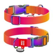 WauDog Nylon Recycled Orange нашийник для собак нейлоновий градієнт помаранчевий XL (арт 46504)