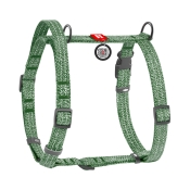 WauDog Re-cotton Green шлей для собак анатомический Н-образный с ручкой зеленый M (арт 259218)