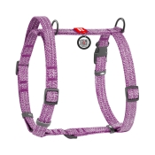 WauDog Re-cotton Violet шлея для собак анатомічна Н-подібна з ручкою фіолетова S (арт 25919)
