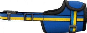 Намордник WAUDOG Nylon, "Colors of freedom", пласт. фастекс, размер №3, О 25-34 см (арт 351-4020)