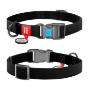Ошейник WAUDOG Waterproof c QR, пласт. пряжка-фастекс, Ш 25 мм, Дл 35-58 см, черный, XL (арт 27771)