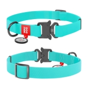 Ошейник WAUDOG Waterproof c QR, светящийся, метал. пряжка-фастекс, Ш 20 мм, Дл 24-40 см, M (арт 2787)
