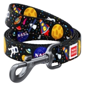 Поводок WAUDOG Nylon, "NASA", Ш 25 мм, Дл 122 см, L (арт 4915)