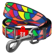 Поводок WAUDOG Nylon, "Витраж", регулируемый, Ш 25 мм, Дл 152-183 см, L (арт 5329)