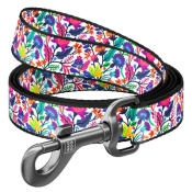 Повідець WAUDOG Nylon, "Чарівні квіти", Ш 15 мм, Дл 122 см, S (арт 4839)