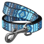 Повідець WAUDOG Nylon, "Етно синій", Ш 20 мм, Дл 122 см, M (арт 4600)