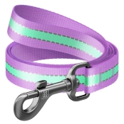 Повідець WAUDOG Nylon, світлонакопичуючий, Ш 25 мм, Дл 122 см, Фіолетовий, L (арт 45759)