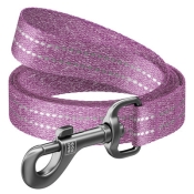 Поводок WAUDOG Re-cotton светоотражающий, Ш 20 мм, Дл 200 см, фиолетовый, M (арт 03099)