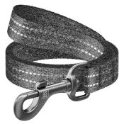 Поводок WAUDOG Re-cotton светоотражающий, Ш 20 мм, Дл 300 см, серый, M (арт 031011)