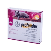 Profender капли на холку от гельминтов для кошек весом от 5.0 кг до 8.0 кг (арт 54178)
