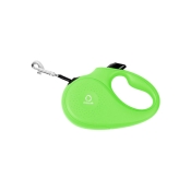 Collar Light green поводок-рулетка для собак салатовая со светоотражающей лентой размер S (арт 81245)