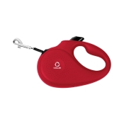 Collar Red поводок-рулетка для собак красная со светоотражающей лентой размер L (арт 81263)