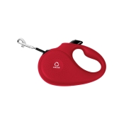 Collar Red поводок-рулетка для собак красная со светоотражающей лентой размер M (арт 81253)