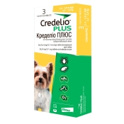 Credelio Plus таблетки от блох, клещей и глистов для собак весом от 1,4 до 2,8 кг (арт 184436)