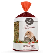 Deli Nature Rodelicious Herbal Hay - Roseflower & Marigold сено для грызунов с цветами розы и календулой 0,6 кг (арт 21362)