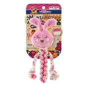 DoggyMan Cotton Rabbit іграшка для собак м’яка кролик з пищалкою 18x7.5x3 см SS (арт 85795)
